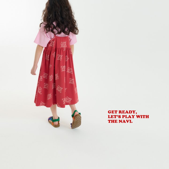 Navi - Korean Children Fashion - #toddlerclothing - Font One-piece - 6