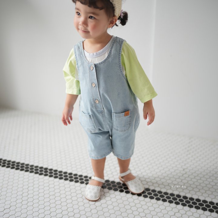 Neneru - Korean Baby Fashion - #babyboutique - Nunu Denim Overalls - 5