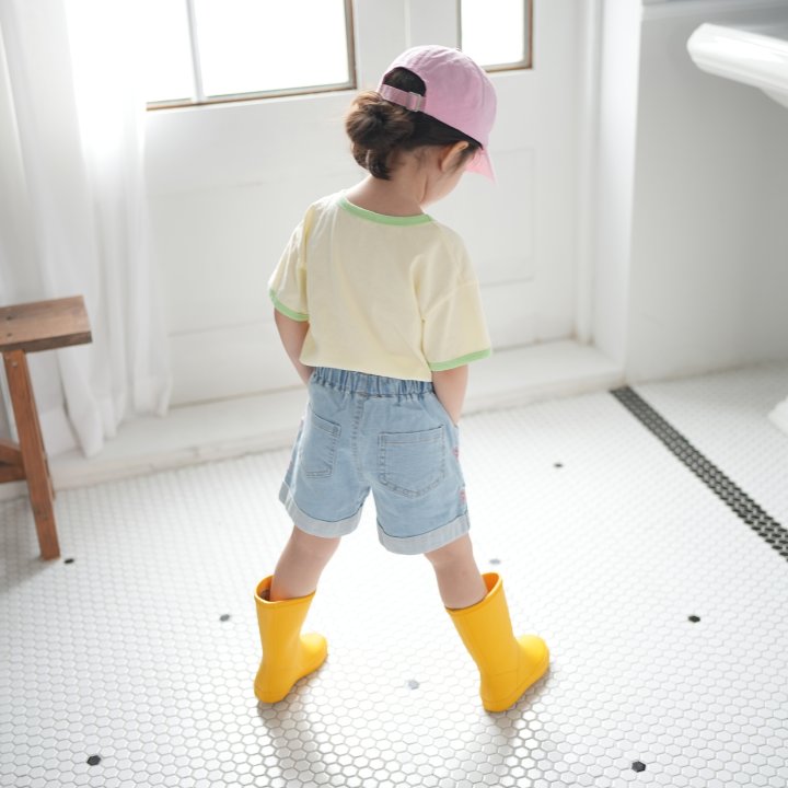 Neneru - Korean Baby Fashion - #babyboutiqueclothing - Ribbon Embroidery Shorts - 5