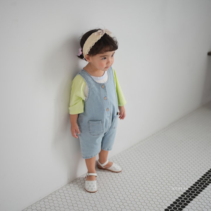 Neneru - Korean Baby Fashion - #babyclothing - Nunu Denim Overalls - 7