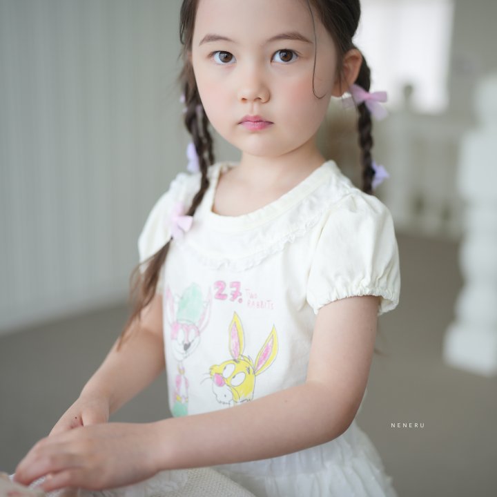 Neneru - Korean Baby Fashion - #babyclothing - Two Rabbit Tee - 8