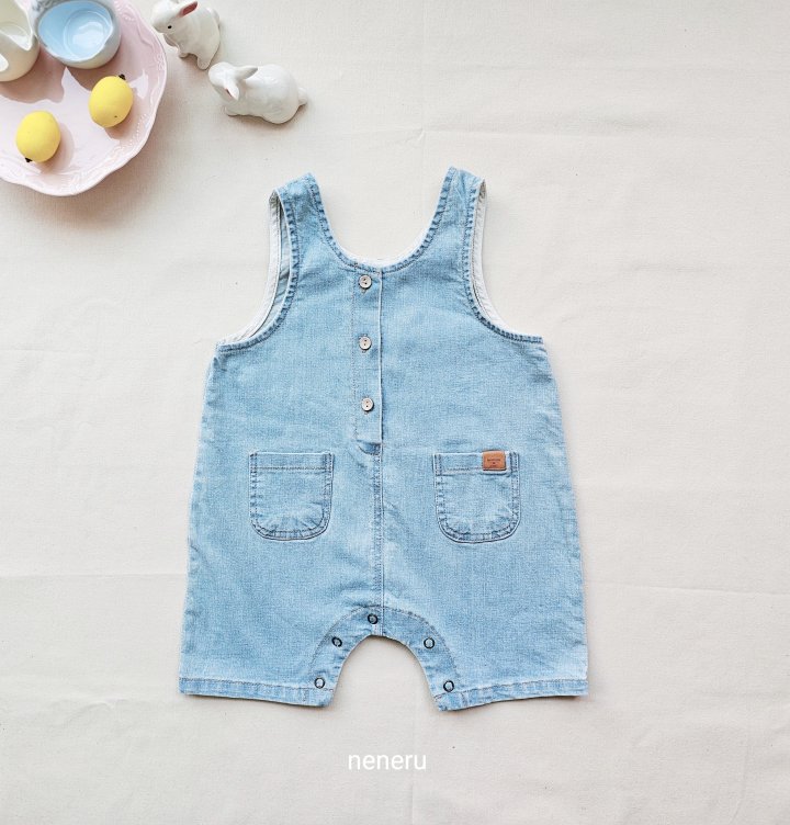Neneru - Korean Baby Fashion - #babyfashion - Nunu Denim Overalls - 8