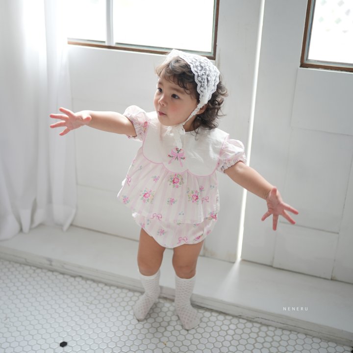 Neneru - Korean Baby Fashion - #babyfever - Macaron Bloomer Set - 2