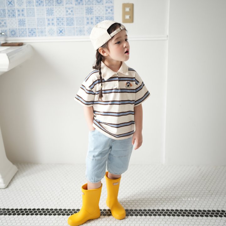 Neneru - Korean Baby Fashion - #babyfever - Dotori Denim Pants - 7