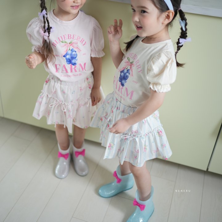 Neneru - Korean Baby Fashion - #babyfever - Floral Skirt - 2