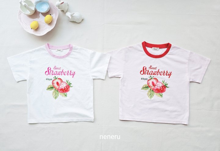 Neneru - Korean Baby Fashion - #babyfever - Strawberry Tee - 11