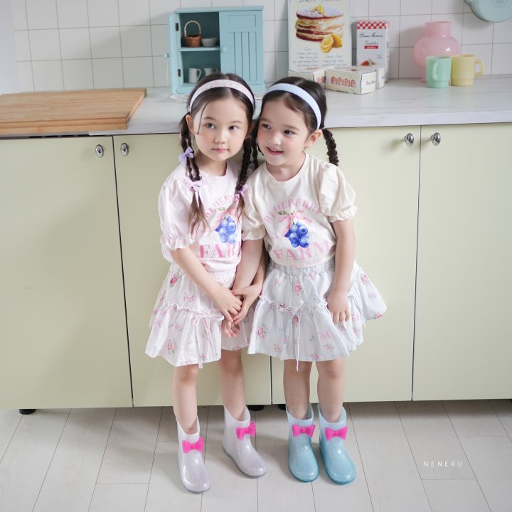 Neneru - Korean Baby Fashion - #babygirlfashion - Floral Skirt - 3