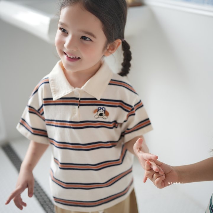 Neneru - Korean Baby Fashion - #babygirlfashion - Mason Collar Tee - 10