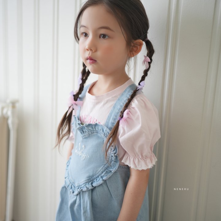 Neneru - Korean Baby Fashion - #babygirlfashion - Heart Overalls - 2