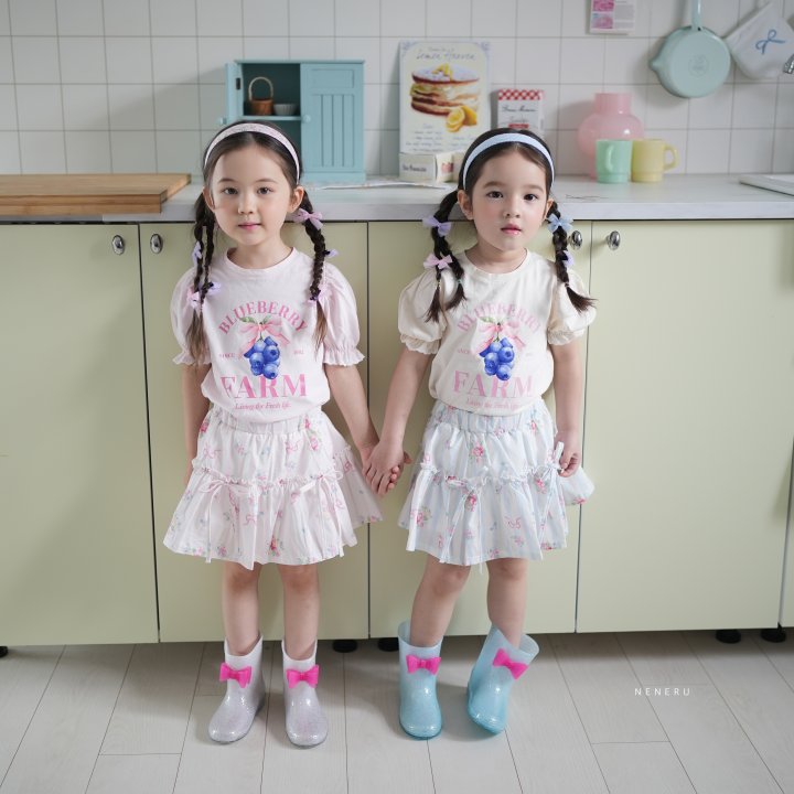 Neneru - Korean Baby Fashion - #babygirlfashion - Floral Skirt - 4