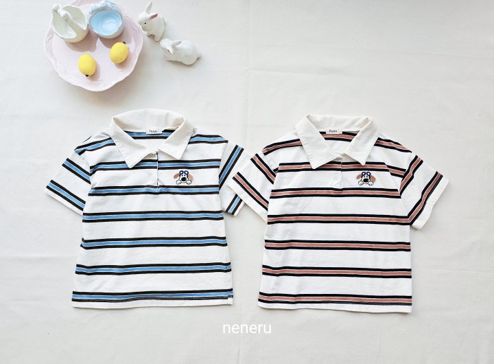 Neneru - Korean Baby Fashion - #babylifestyle - Mason Collar Tee - 11