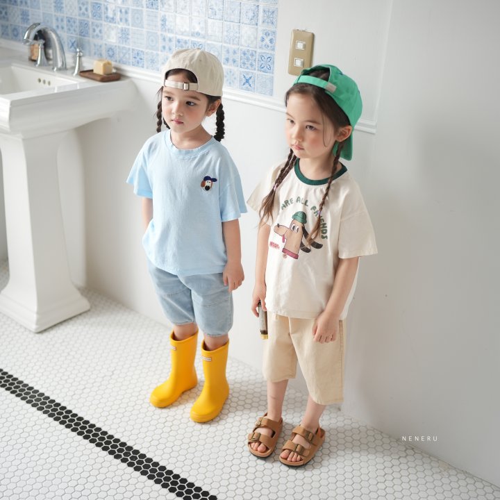 Neneru - Korean Baby Fashion - #babylifestyle - Kong Embroidery Tee - 7