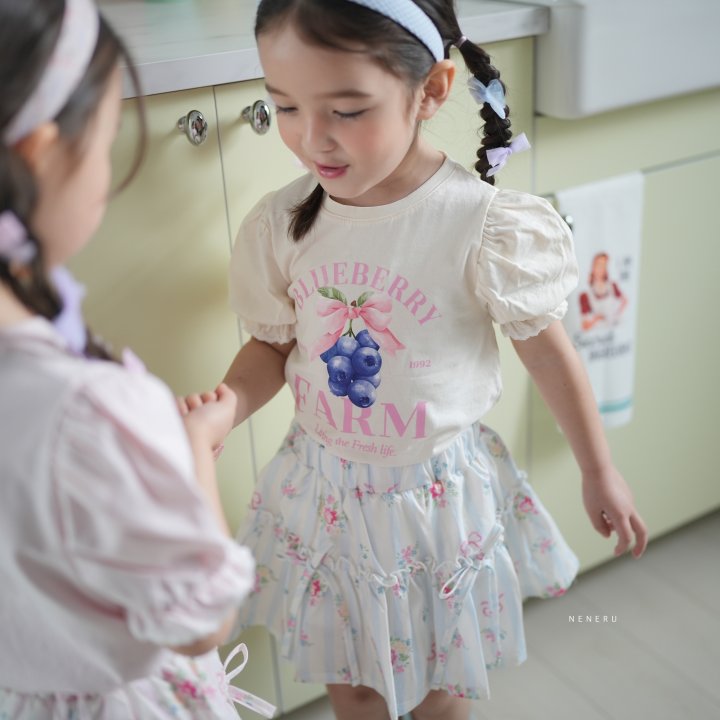Neneru - Korean Baby Fashion - #babyoninstagram - Floral Skirt - 5