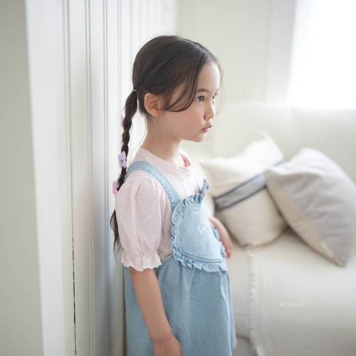 Neneru - Korean Baby Fashion - #babyootd - Heart Overalls - 5