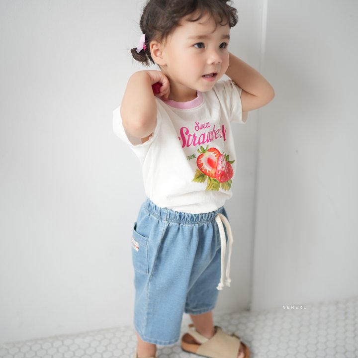 Neneru - Korean Baby Fashion - #babyoutfit - Strawberry Tee - 2