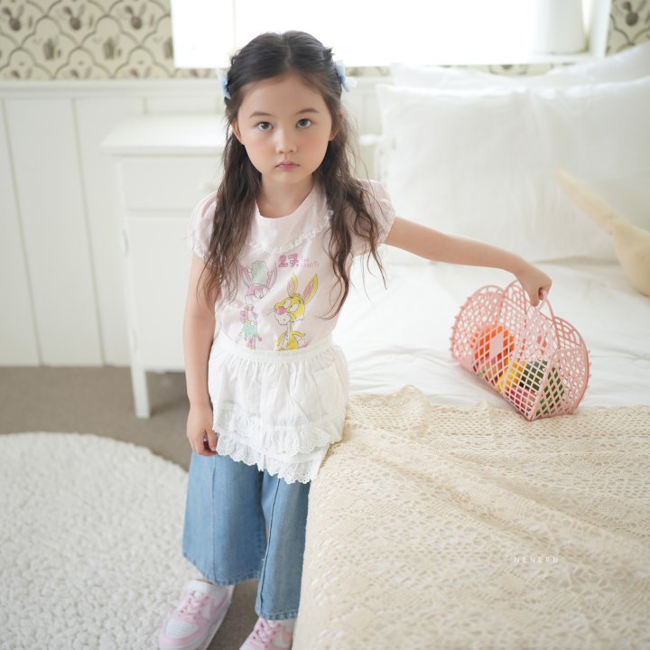 Neneru - Korean Baby Fashion - #babyoutfit - Two Rabbit Tee