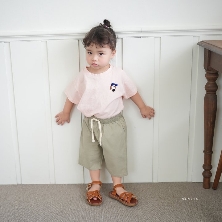 Neneru - Korean Baby Fashion - #babyoutfit - Kong Embroidery Tee - 11