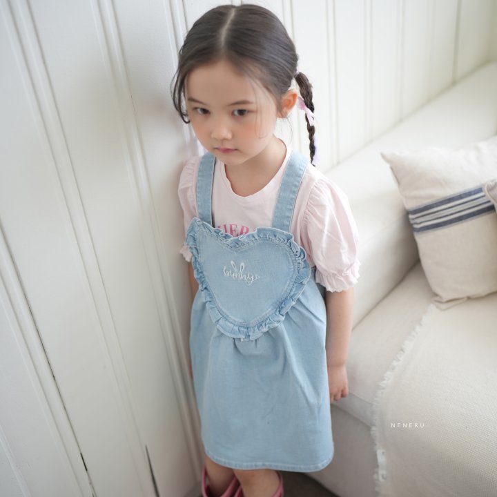 Neneru - Korean Baby Fashion - #babyoutfit - Heart Overalls - 6