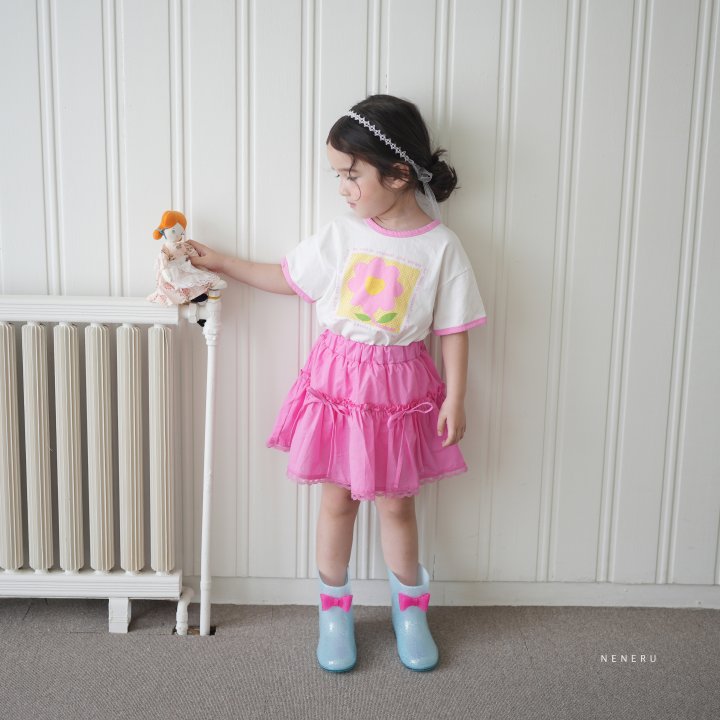 Neneru - Korean Baby Fashion - #babyoutfit - Heart Flower Tee - 4