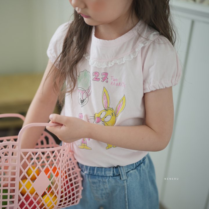 Neneru - Korean Baby Fashion - #babywear - Two Rabbit Tee - 2