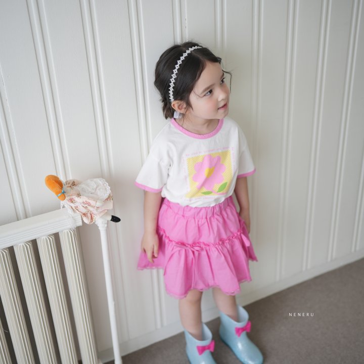 Neneru - Korean Baby Fashion - #onlinebabyboutique - Heart Flower Tee - 5
