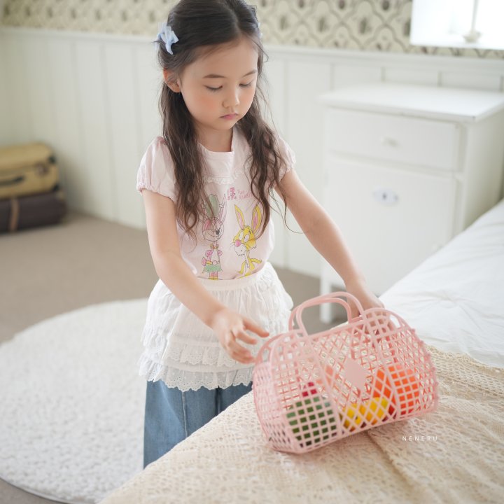 Neneru - Korean Baby Fashion - #onlinebabyboutique - Two Rabbit Tee - 3