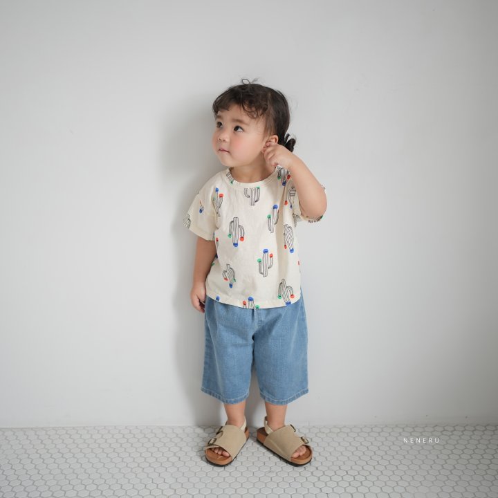 Neneru - Korean Baby Fashion - #onlinebabyboutique - Cactus Tee