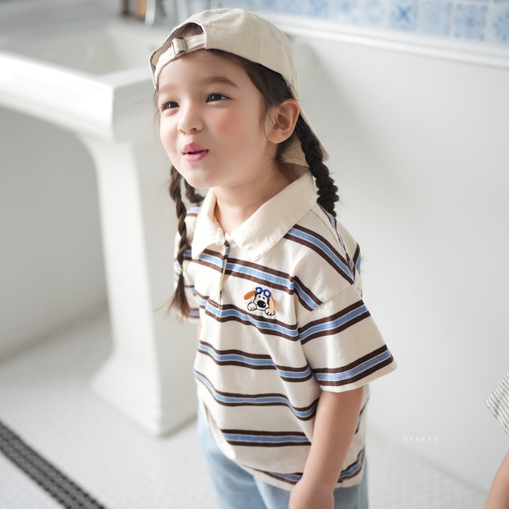 Neneru - Korean Baby Fashion - #onlinebabyshop - Mason Collar Tee - 3