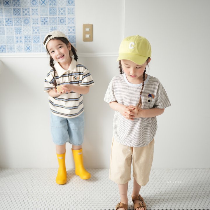 Neneru - Korean Baby Fashion - #onlinebabyshop - Mason Collar Tee - 4