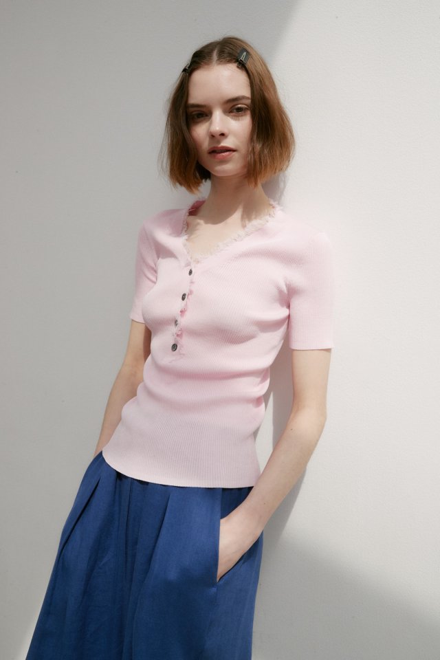 Neroli36 - Korean Women Fashion - #momslook - Tessel Ribbed Knit Sleeveless Top - 9