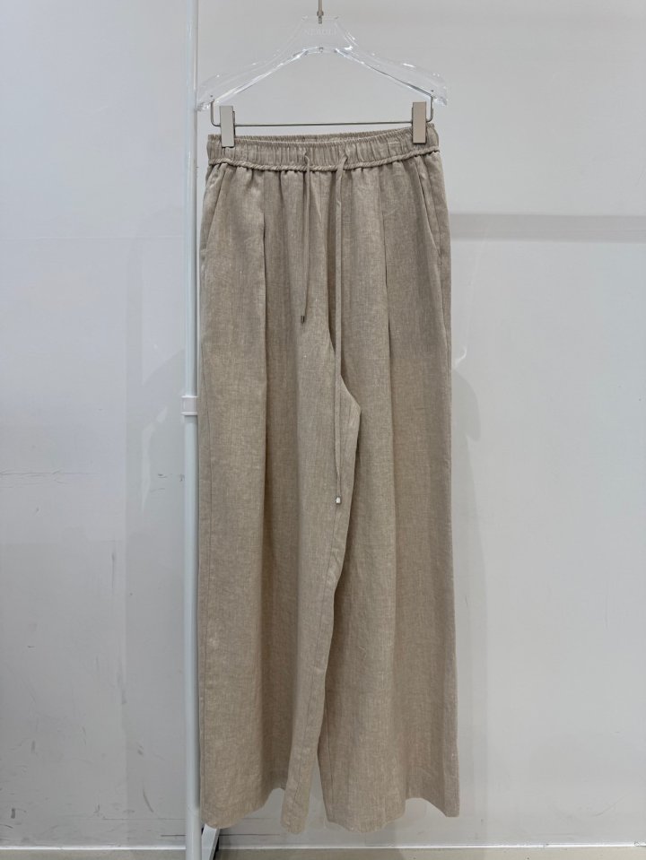 Neroli36 - Korean Women Fashion - #momslook - Linen Pleats Pants