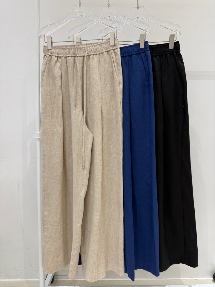 Neroli36 - Korean Women Fashion - #momslook - Linen Pleats Pants - 3