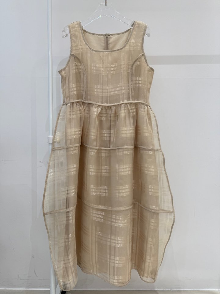 Neroli36 - Korean Women Fashion - #momslook - Check Dress - 2