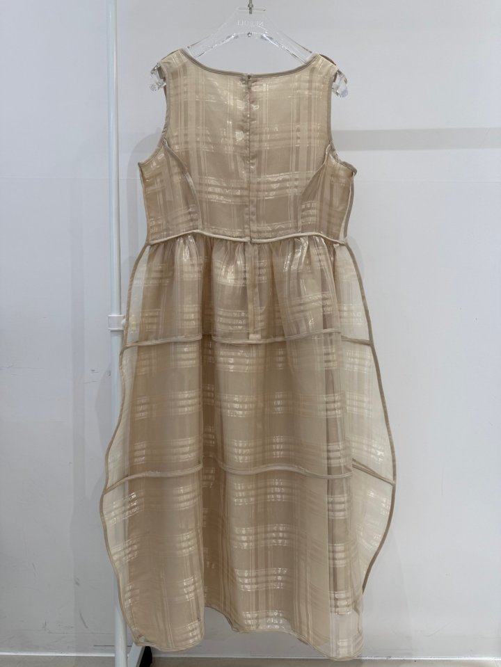 Neroli36 - Korean Women Fashion - #momslook - Check Dress - 3