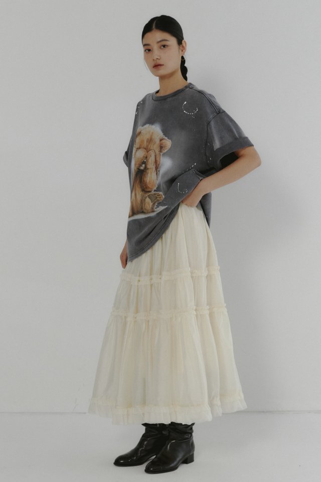 Neroli36 - Korean Women Fashion - #momslook - Embroidery Maxi Skirt - 10