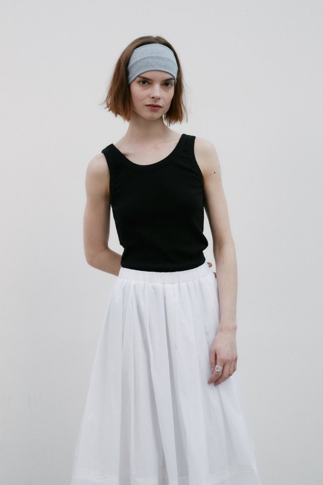Neroli36 - Korean Women Fashion - #momslook - Return Ribbed Sleeveless Top - 6