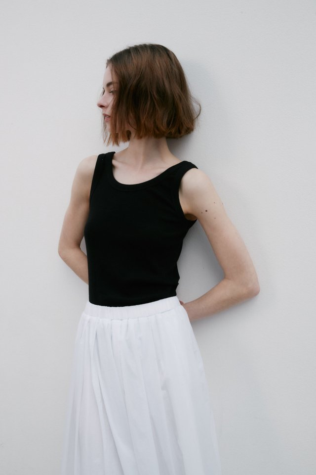 Neroli36 - Korean Women Fashion - #momslook - Return Ribbed Sleeveless Top - 8
