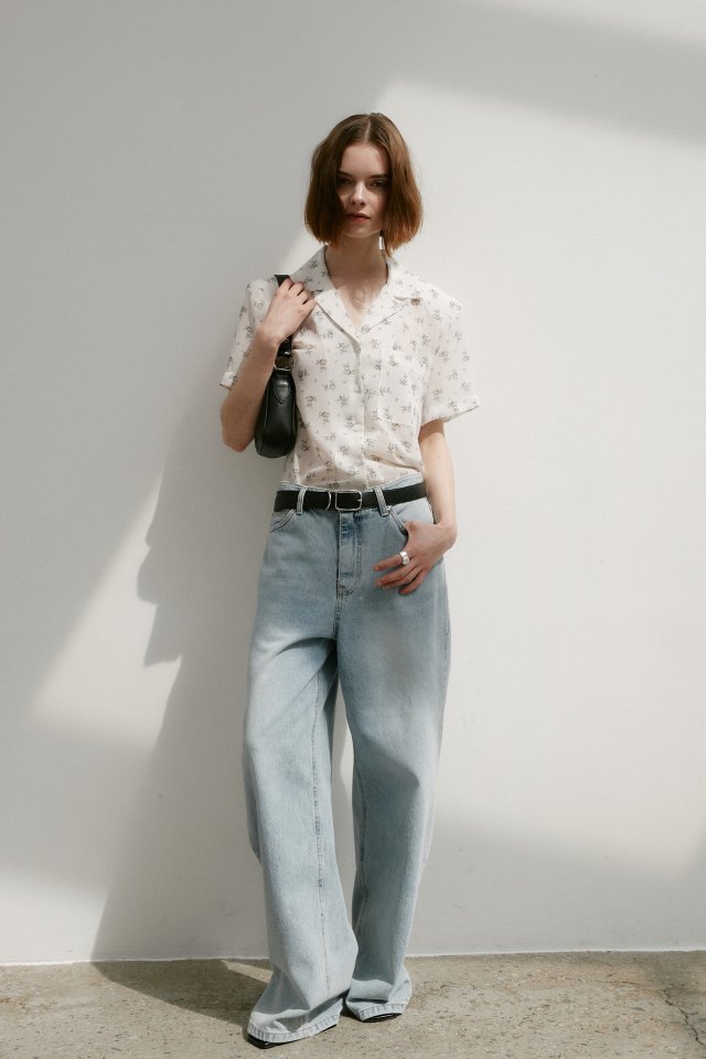 Neroli36 - Korean Women Fashion - #momslook - Flower Padded Shirt - 9