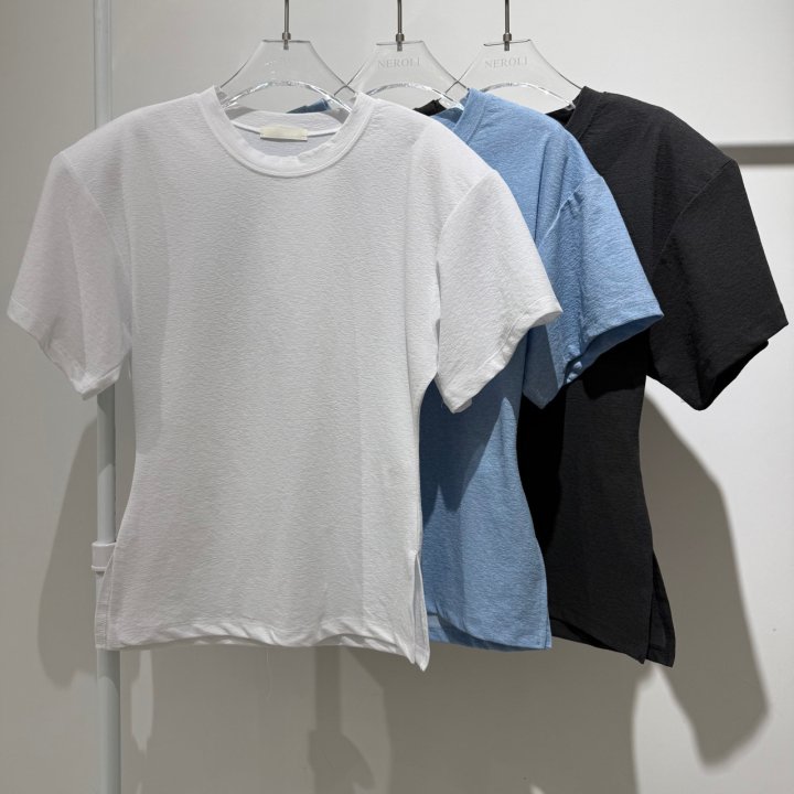 Neroli36 - Korean Women Fashion - #momslook - Dying Padded Tee