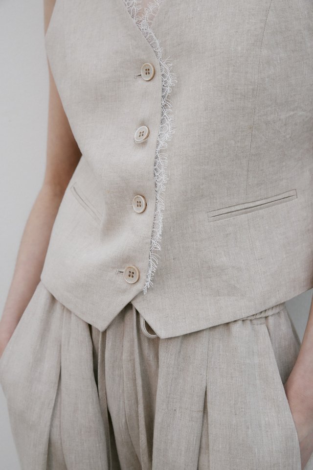 Neroli36 - Korean Women Fashion - #pursuepretty - Linen Pleats Pants - 11