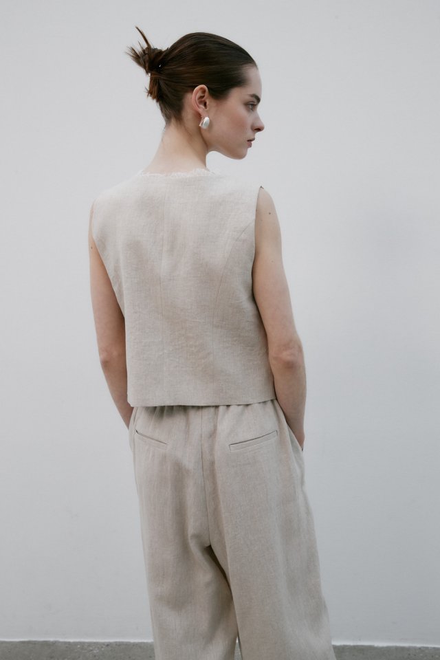 Neroli36 - Korean Women Fashion - #restrostyle - Linen Pleats Pants - 12