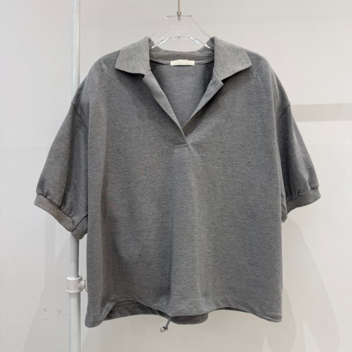 Neroli36 - Korean Women Fashion - #restrostyle - PK Padded Tee - 2