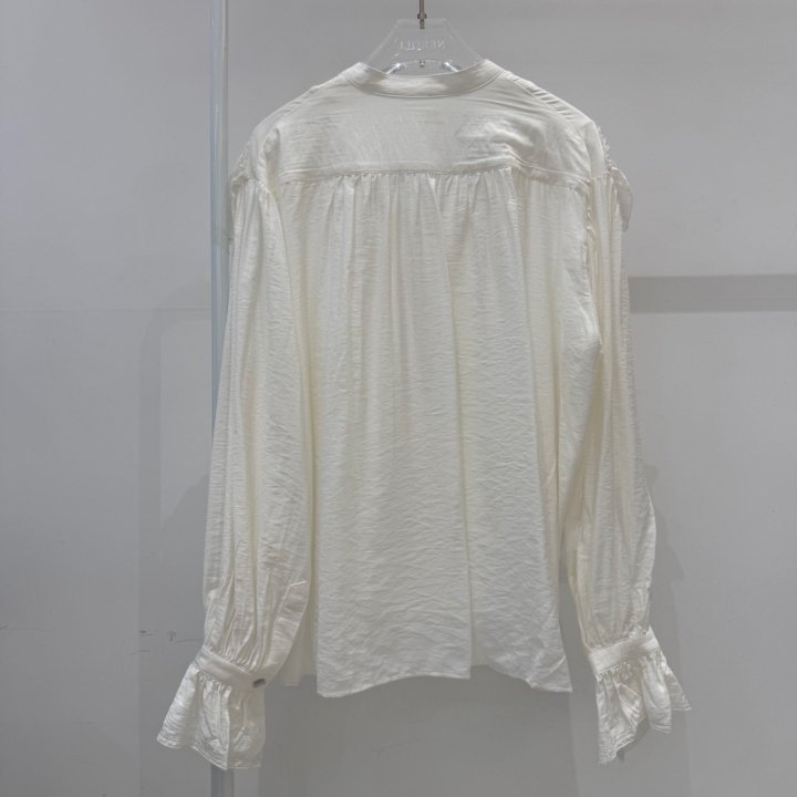 Neroli36 - Korean Women Fashion - #shopsmall - Frill Embroidery Blouse - 2