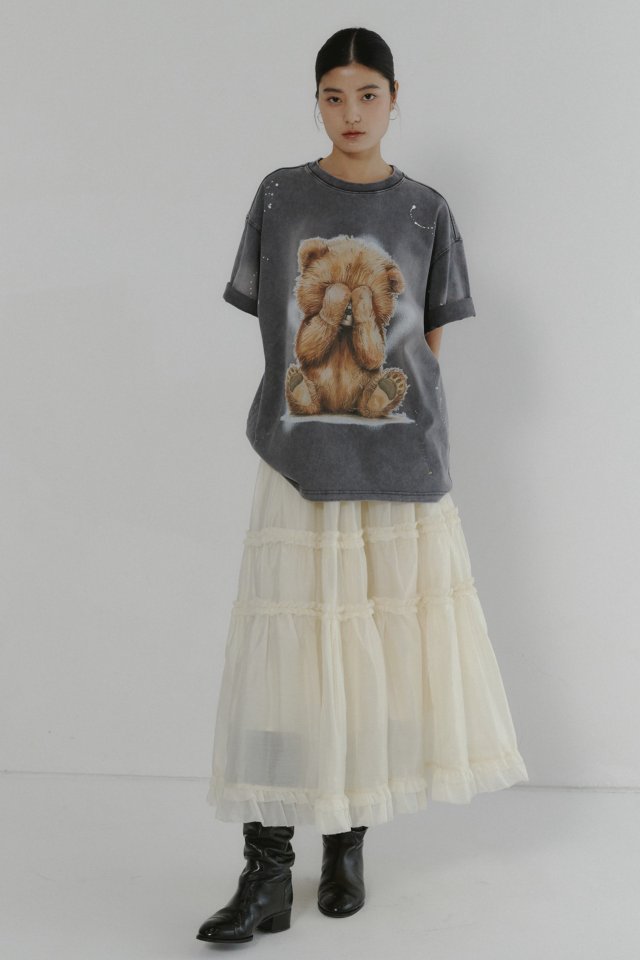 Neroli36 - Korean Women Fashion - #thelittlethings - Embroidery Maxi Skirt - 5