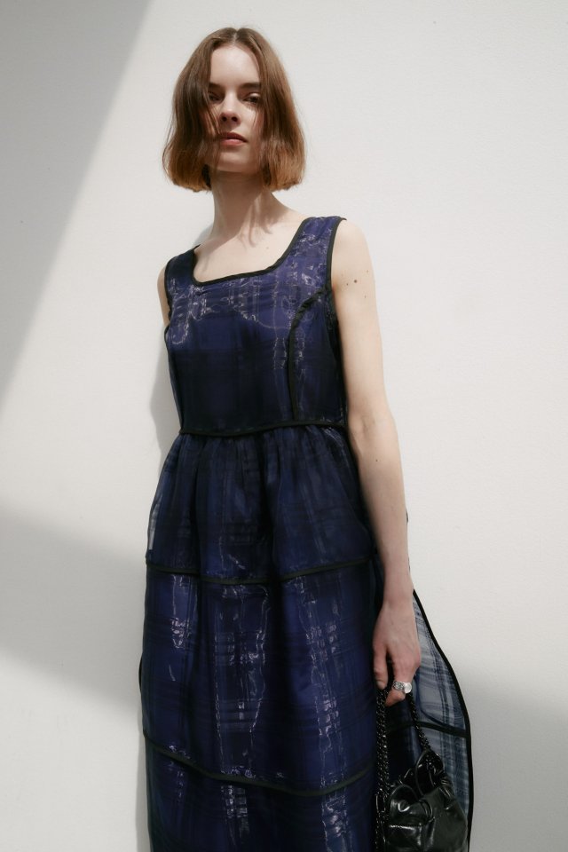 Neroli36 - Korean Women Fashion - #vintageinspired - Check Dress - 6