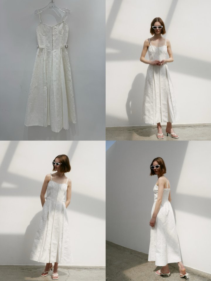 Neroli36 - Korean Women Fashion - #womensfashion - Pleats Lace Dress - 3