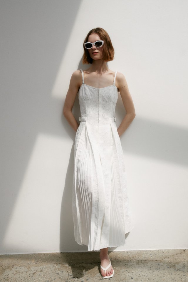 Neroli36 - Korean Women Fashion - #womensfashion - Pleats Lace Dress - 9
