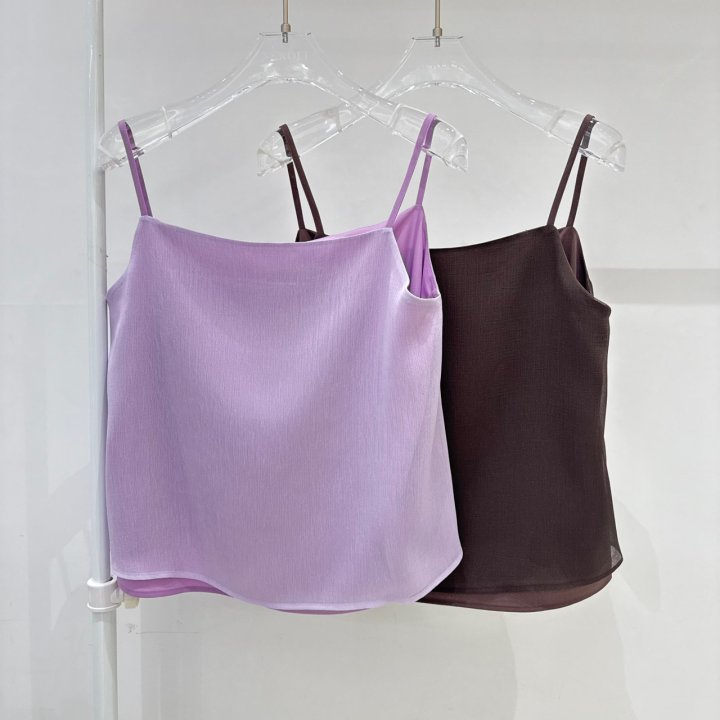 Neroli36 - Korean Women Fashion - #womensfashion - Pleats Double Sleeveless Top