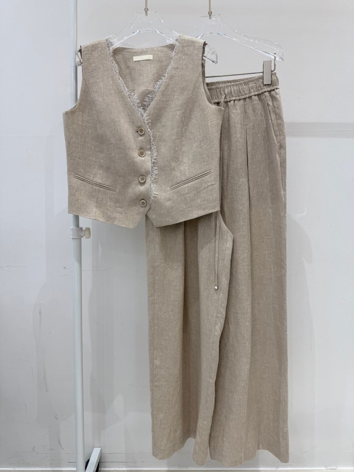 Neroli36 - Korean Women Fashion - #momslook - Linen Pleats Pants - 4