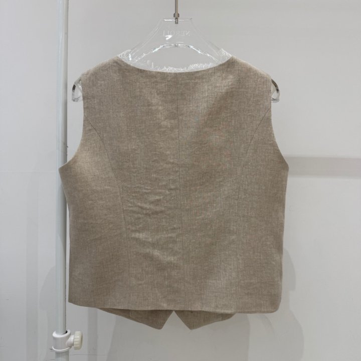 Neroli36 - Korean Women Fashion - #womensfashion - Lace Linen Vest - 3